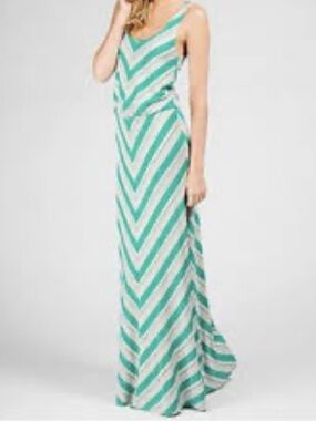 ella moss green dress | Dresses | Ella Moss Turquoise Stripe Maxi SILVER NUDE